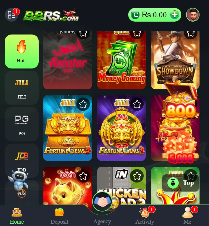 BB RS Game Home